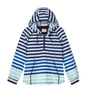 Hunter for Target Women's Blue/White Striped Windbreaker